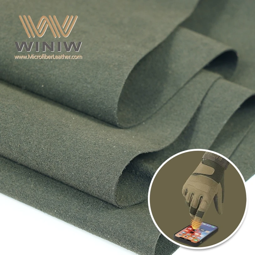 Breathable Microfiber Faux Suede Fabric For Sports Gloves