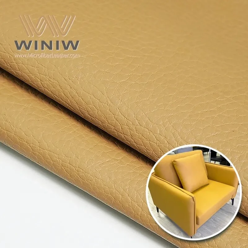 Eco-friendly Microfiber Faux Leather Fabric For Upholstery